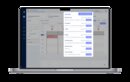 SPRY EMR's online calendar and appointment scheduling dashboard with a floating "Messages" notification window.