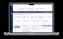 SPRY EMR displaying a digital healthcare billing and claims management interface, featuring patient details, charge IDs, billed amounts, and insurance claim tracking steps (such as draft, primary insurance, and secondary insurance)